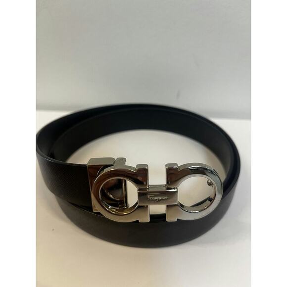 Salvatore Ferragamo Reversible Belts - Black & Purple - Picture 1 of 2
